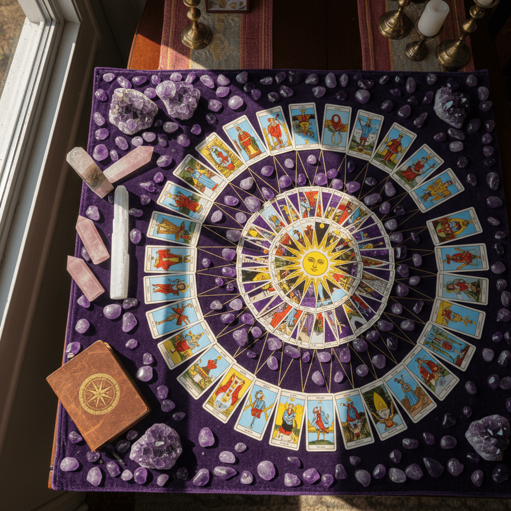 Tarot cards and spiritual tools